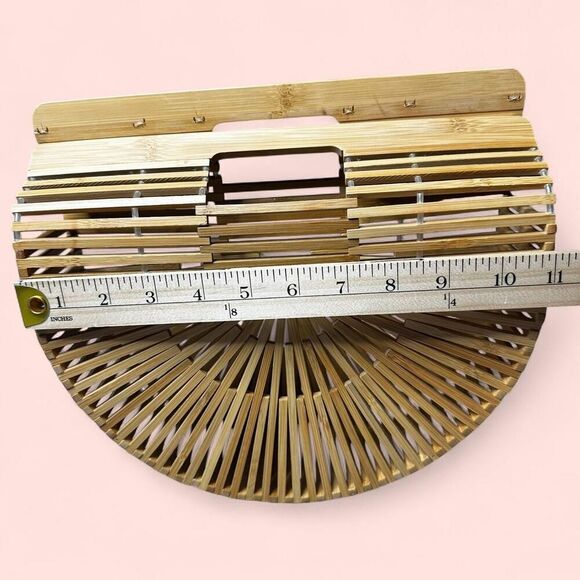 Bamboo Arc Bag – Coastal Boho Minimalist Summer Purse - Picture 8 of 8